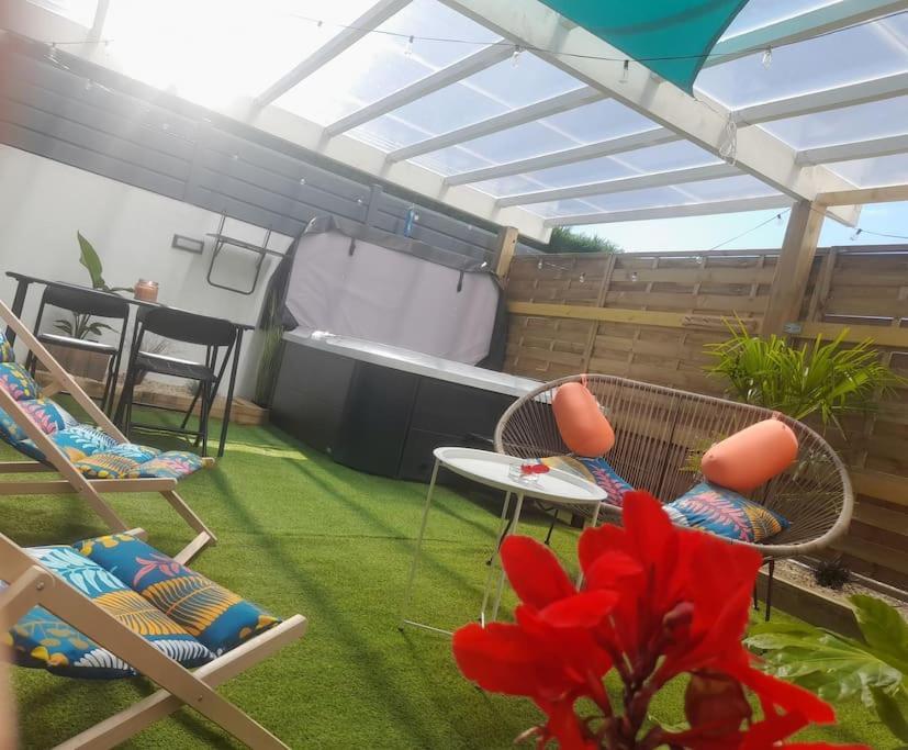 Maison 4Pers Avec Jacuzzi Privatif Couvert Proche Ocean Brem Sur Mer Eksteriør bilde